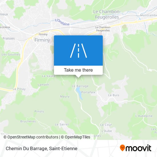 Chemin Du Barrage map