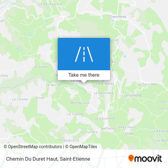 Chemin Du Duret Haut map