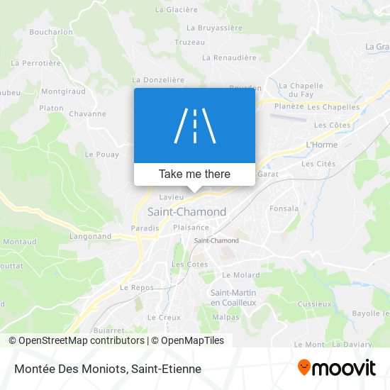 Montée Des Moniots map