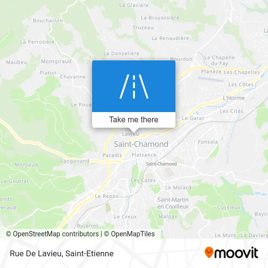 Rue De Lavieu map