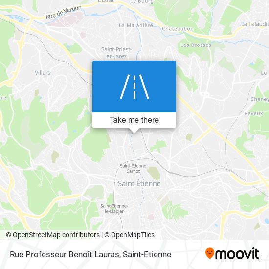 Mapa Rue Professeur Benoît Lauras