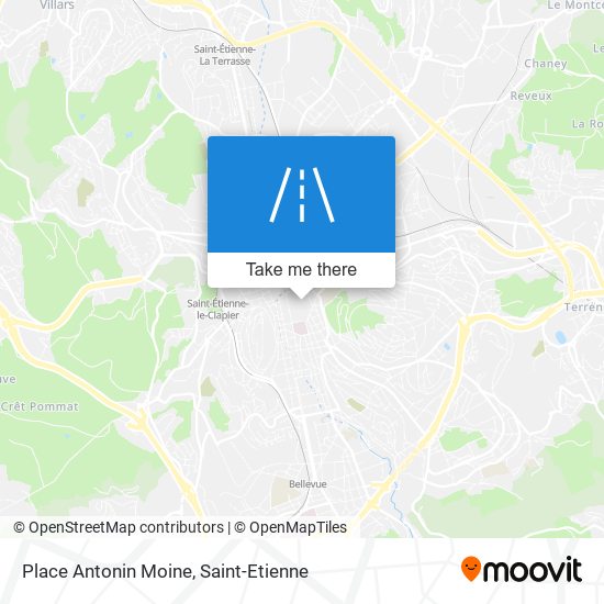 Mapa Place Antonin Moine