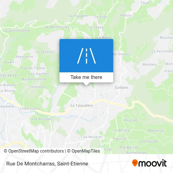 Rue De Montcharras map