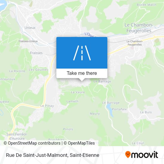 Rue De Saint-Just-Malmont map