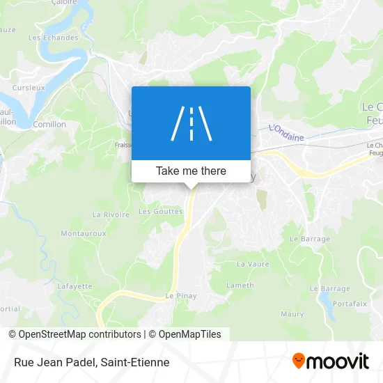 Rue Jean Padel map