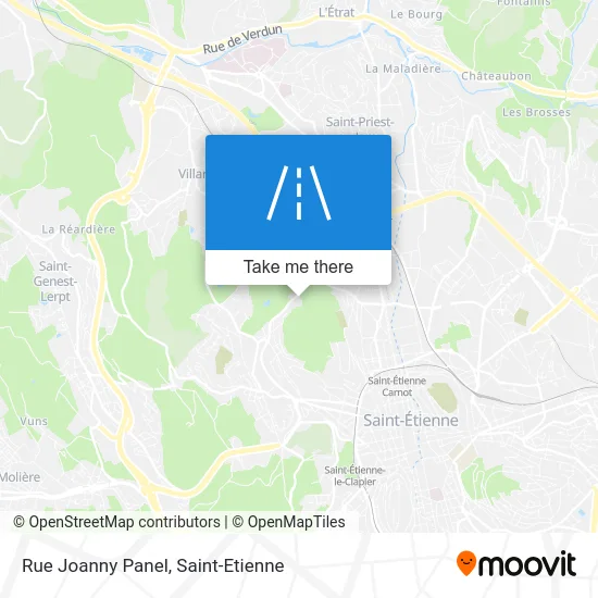 Rue Joanny Panel map