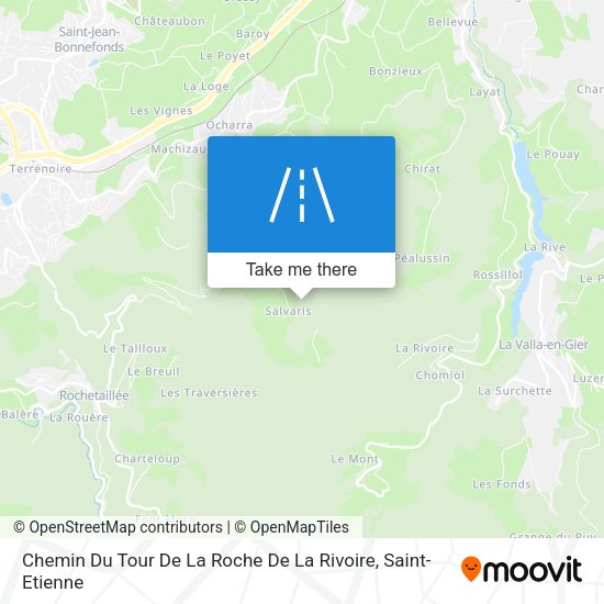 Chemin Du Tour De La Roche De La Rivoire map