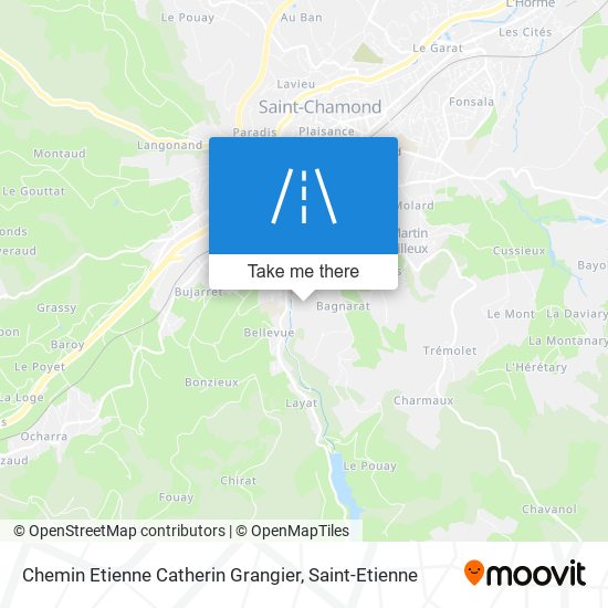 Chemin Etienne Catherin Grangier map