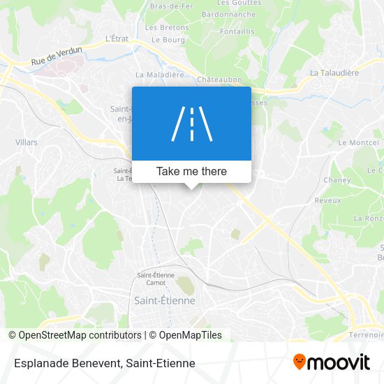 Esplanade Benevent map