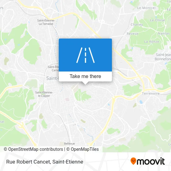 Rue Robert Cancet map