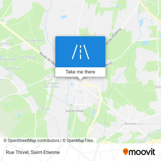 Rue Thivel map