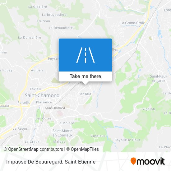 Impasse De Beauregard map