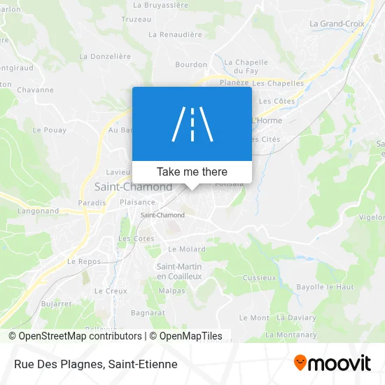Rue Des Plagnes map
