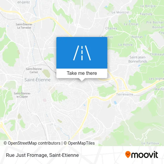 Rue Just Fromage map