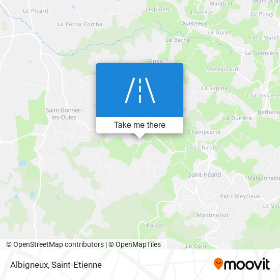 Albigneux map