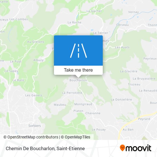 Mapa Chemin De Boucharlon