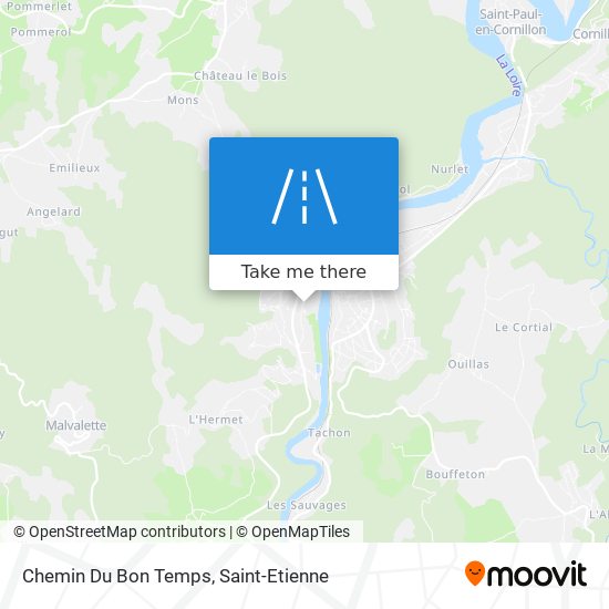 Chemin Du Bon Temps map