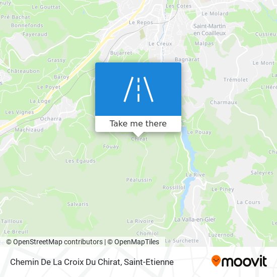 Mapa Chemin De La Croix Du Chirat
