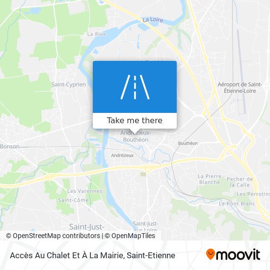 Mapa Accès Au Chalet Et À La Mairie