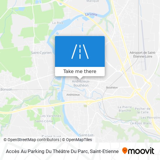 Accès Au Parking Du Théâtre Du Parc map