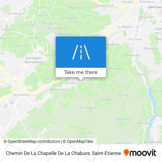 Mapa Chemin De La Chapelle De La Chabure