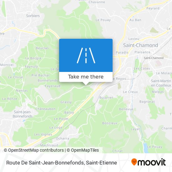 Mapa Route De Saint-Jean-Bonnefonds