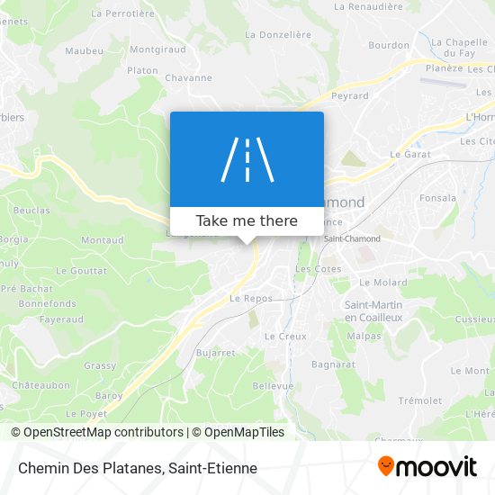 Mapa Chemin Des Platanes