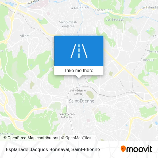 Esplanade Jacques Bonnaval map