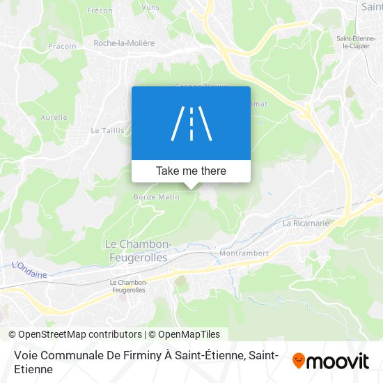 Mapa Voie Communale De Firminy À Saint-Étienne