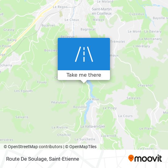Mapa Route De Soulage