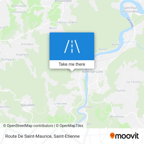 Route De Saint-Maurice map