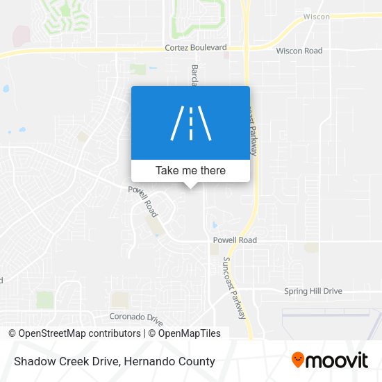Mapa de Shadow Creek Drive