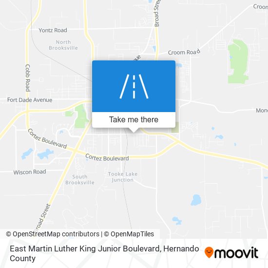East Martin Luther King Junior Boulevard map