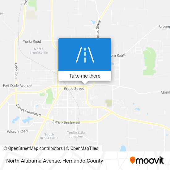 North Alabama Avenue map