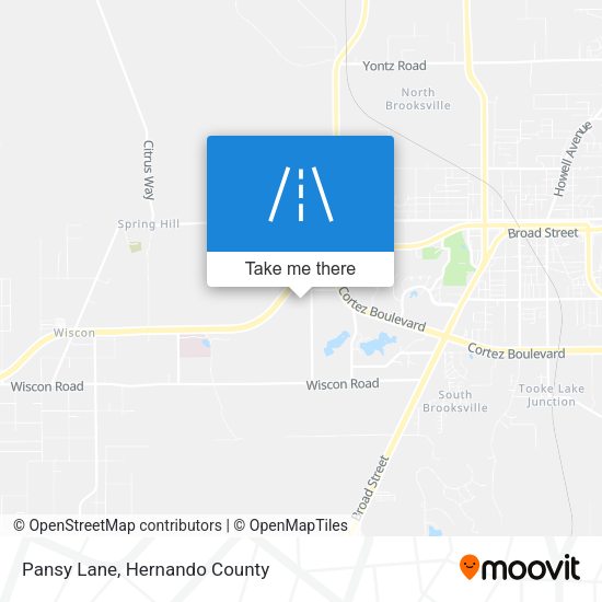 Pansy Lane map