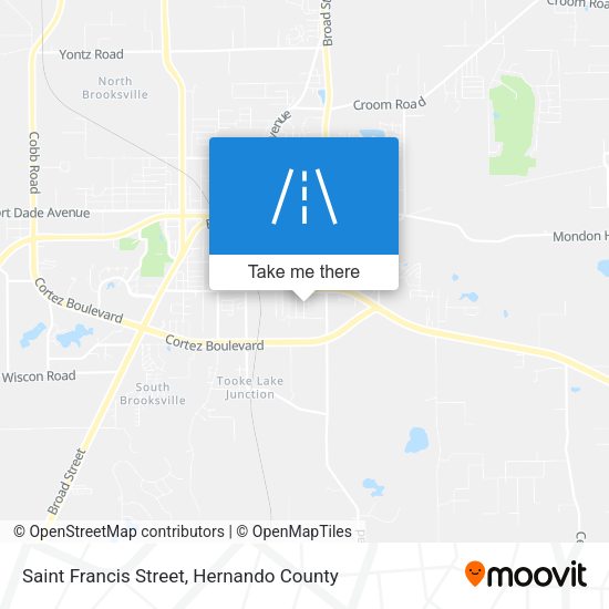 Saint Francis Street map
