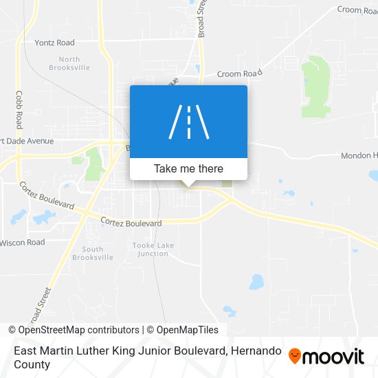 East Martin Luther King Junior Boulevard map