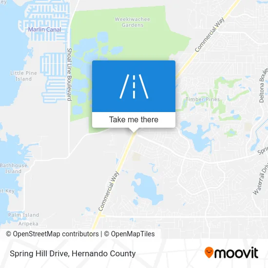 Spring Hill Drive map