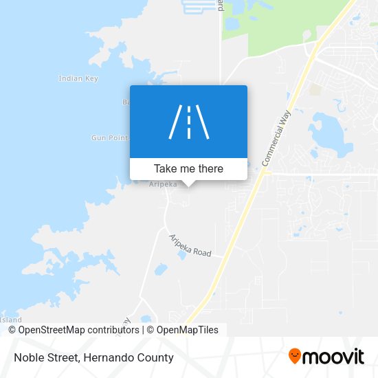 Noble Street map