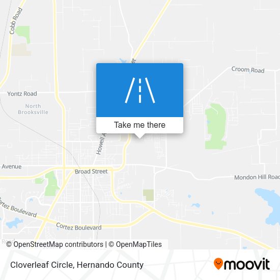 Cloverleaf Circle map
