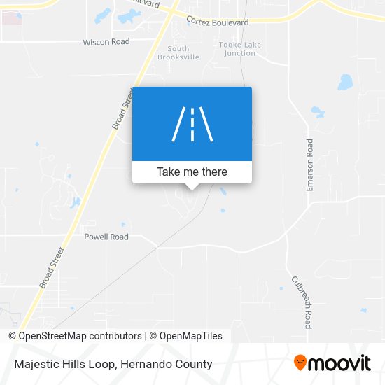 Majestic Hills Loop map