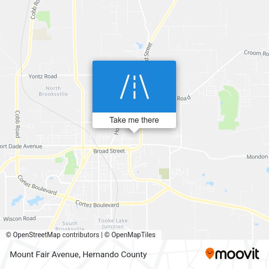 Mount Fair Avenue map