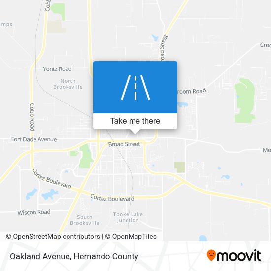 Mapa de Oakland Avenue