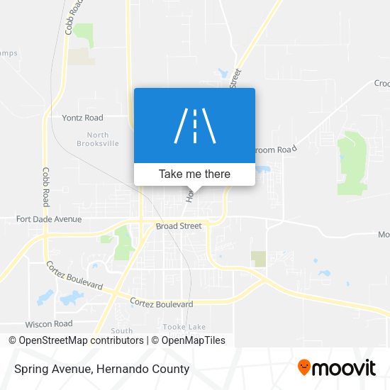 Spring Avenue map