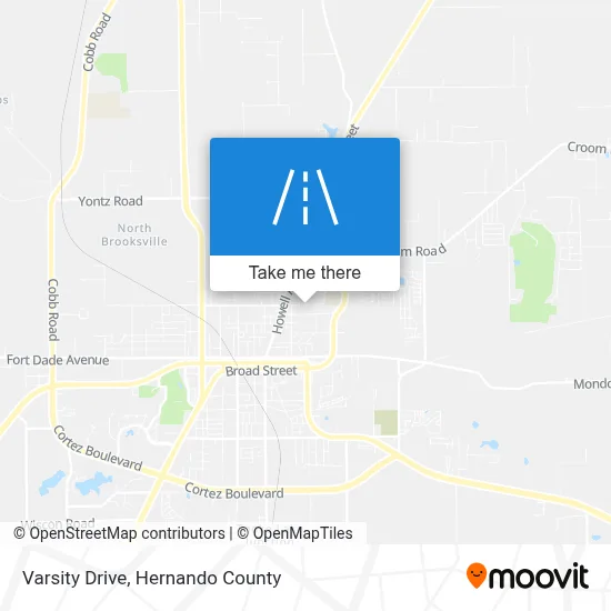 Varsity Drive map
