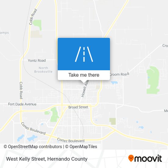 West Kelly Street map