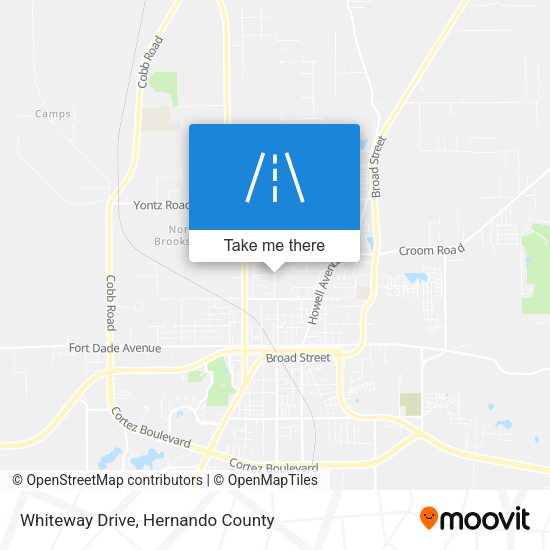 Mapa de Whiteway Drive