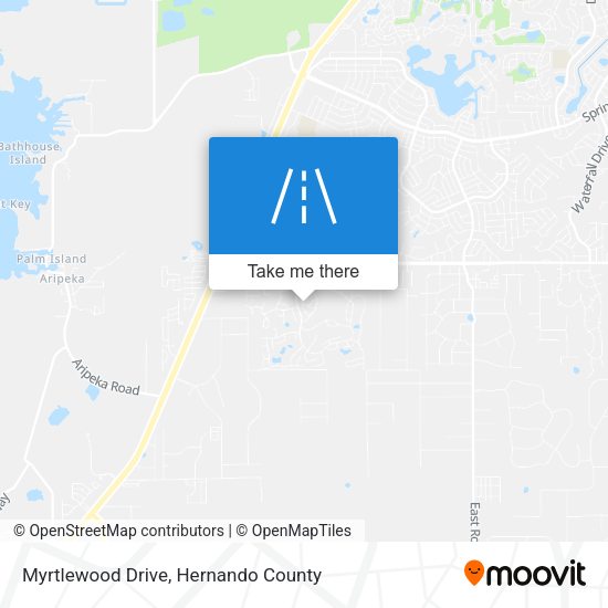 Myrtlewood Drive map