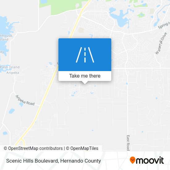 Scenic Hills Boulevard map
