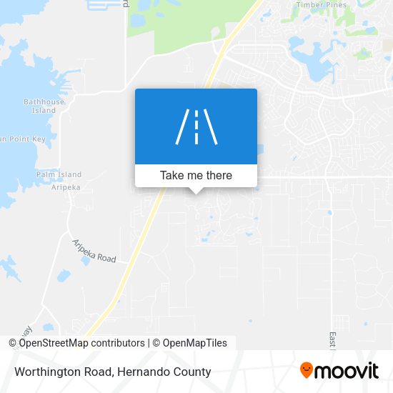 Worthington Road map
